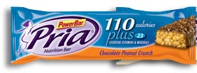 PowerBar Pria 110 Plus Nutrition Bar, Chocolate Peanut Crunch (Pack of 30)