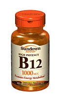 Sundown Naturals B-12 1,000 mcg (60 Tablets)