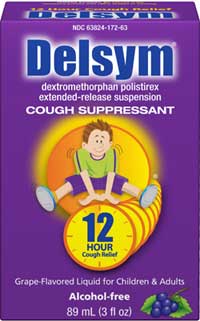 Delsym Children's Cough Suppressant Grape with Dosage Cup (3 Fluid Ounces, Pack of 2) Product Shot