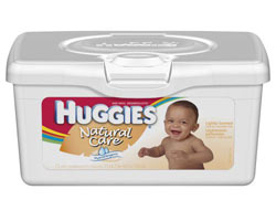 HUGGIES Natural Care Baby Wipes, Scented, 72-Count Tubs (Pack of 8) Product Shot