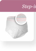 Depend for Women - Step-in style Moderate and Max Protection (white)