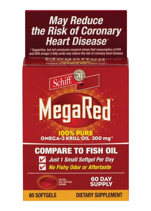 MegaRed Omega 3 Krill Oil 300mg Supplement, 65 Count