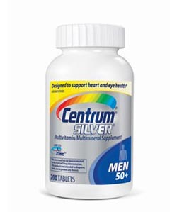 Centrum Men's 50+ Multivitamin, 200 Count Bottle Product Shot
