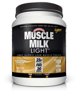 CytoSport Muscle Milk Light Peanut Butter Chocolate (1.65 pounds) Product Shot