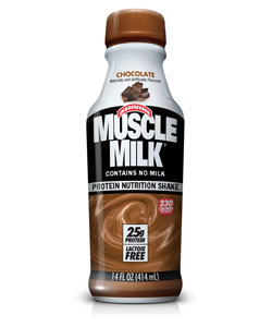 CytoSport Muscle Milk Ready-to-Drink Chocolate (12-pack of 14-ounce bottles) Product Shot