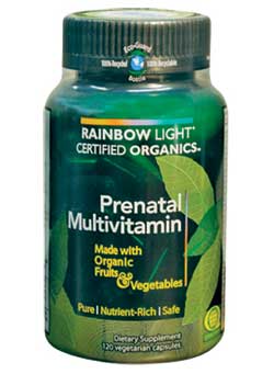Certified Organics Prenatal Multivitamin (120 NP Capsules) Product Shot