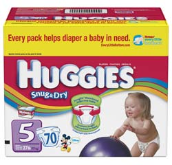 HUGGIES Snug & Dry Diapers, Size 5, 70-Count Product Shot