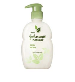 JOHNSON'S NATURAL Baby Lotion, 9-ounce (Pack of 3)