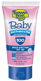 Banana Boat Baby Sunblock Lotion SPF 100, 4 fluid ounces Product Shot