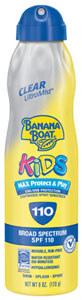 Banana Boat UltraMist Kids Clear Sunscreen SPF 110, 6 fluid ounces Product Shot