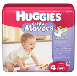 HUGGIES Little Movers Diapers, Size 4, 112-Count Product Shot