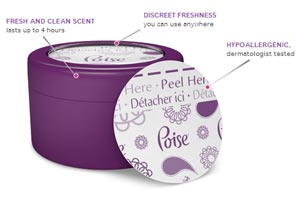 Poise Panty Fresheners, 24 Count Product Shot