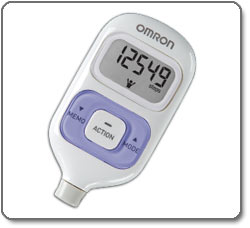 Omron HJ-203PP Pink Pocket Pedometer with Activity Tracker