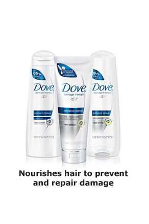 Dove&reg; Damage Therapy Intensive - Nourishes hair to prevent and repair damage