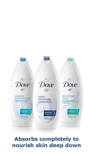 Dove� Gentle Exfoliating - Superior natural nourishment for your skin