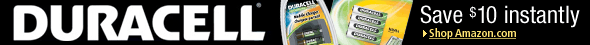 Save $10 instantly when you spend $39 on Duracell