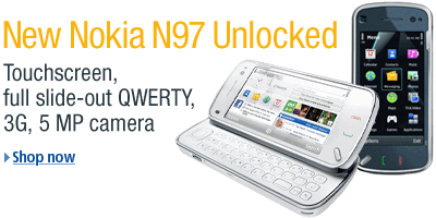New Nokia N97: Touchscreen, full slide=out QWERTY, 3G, 5MP camera