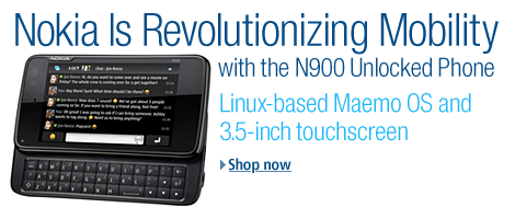 New Nokia N900 with 3.5-inch touchscreen, full slide-out QWERTY, linux based Maemo OS