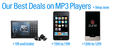 Our Best Deals on MP3 Players
