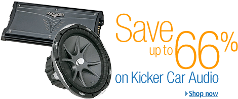 Closeout Sale on Select Kicker Car Audio--Up to 66% Off at Amazon.com