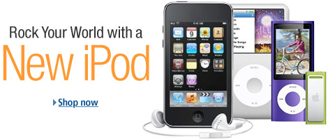 New Apple iPods at Amazon.com