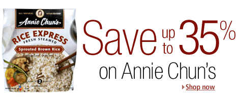 Save up to 35% on Annie Chun's