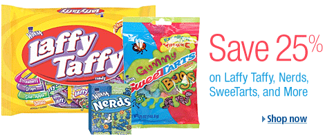 25% Off Laffy, Taffy ,Nerd, Nestle Products