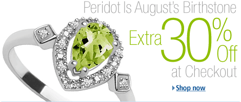 Peridot is August's Birthstone