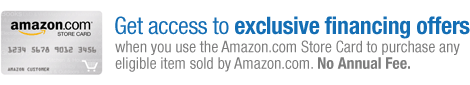 Amazon.com Store Card Exclusive Financing