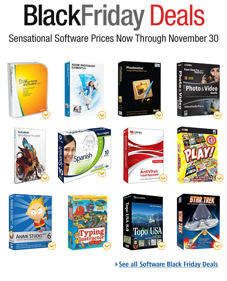 Software Black Friday Through Cyber Monday Deals