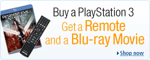 Buy a PlayStation 3, Get a Remote and Blu-ray Movie -- Shop now