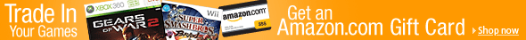 Trade in your games for an Amazon.com Gift Card