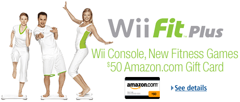 Get a $50 Gift Card with a Wii Console and Wii Fit Plus Balance Board Bundle