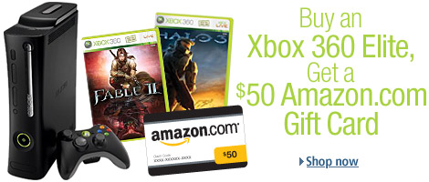 Buy an Xbox 360 Elite and Get an Amazon.com Gift Card