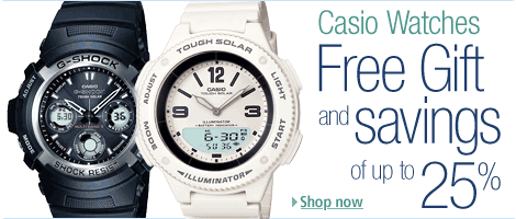 Casio Free Gift and Savings of up to 25%