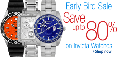 Save up to 80% on Invicta Watches