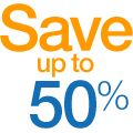 Save up to 50%