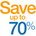 Save up to 70%
