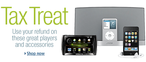 Tax Treat: Use Your Refund on These Great MP3 Players and Speakers at Amazon.com