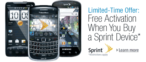Limited Time Offer: Free Activation on Sprint Phones