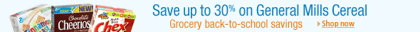30% off General Mills breakfast back to school savings; Save
