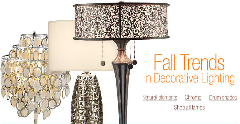 Fall Trends in Decorative Lighting