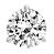 Platinum 1-Carat Round-Cut Diamond Stud Earrings