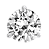 Platinum 3/4-Carat Round-Cut Diamond Stud Earrings