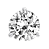 Platinum 1/2-Carat Round-Cut Diamond Stud Earrings