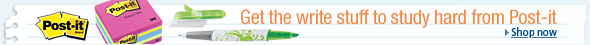 Get the write stuff to study hard with Post-it