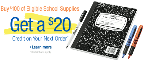Buy $100 of Eligible Items, Get a $20 Promo Code