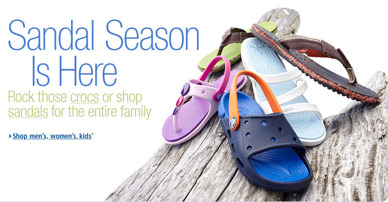 Shop bestselling crocs and sandals Shop bestselling crocs and sandals