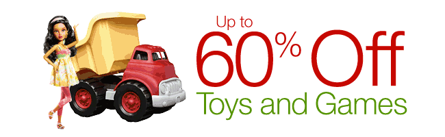 Up to 60% Off Toys and Games