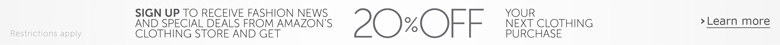 20% Off Your Next Clothing Purchase